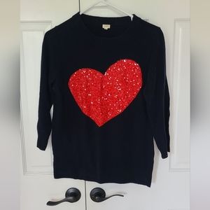 Jcrew Heart Sweater